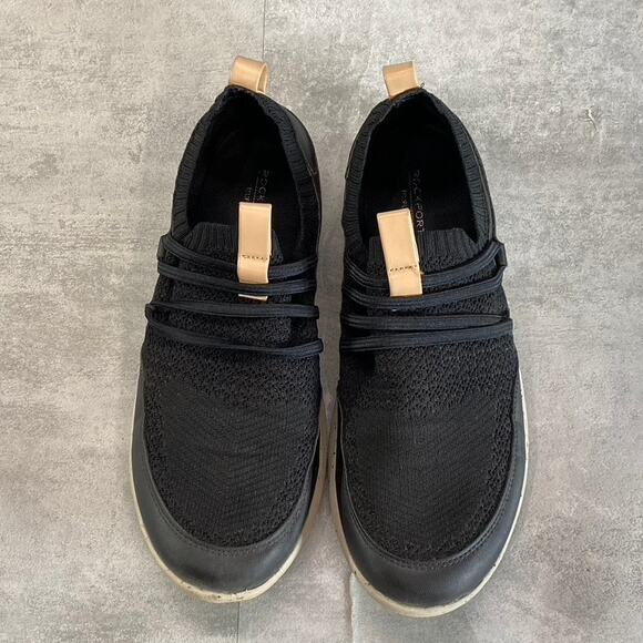 ROCKPORT Women's Black Knit TruFLEX Fly Washable Bungee Slip-On Sneakers SZ 8.5 - Picture 4 of 13